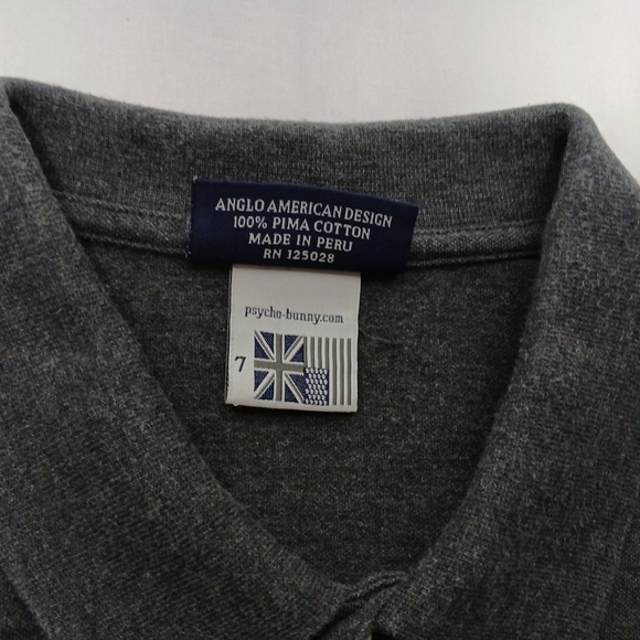 Psyco Bunny Pima Cotton Short Sleeve Polo. Size XL(7) - Picture 5 of 8